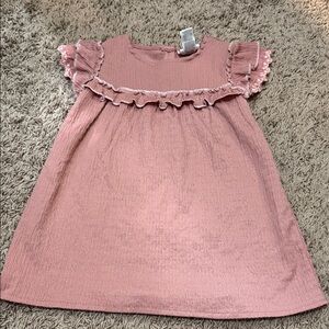 Pink Ruffled Girls Top